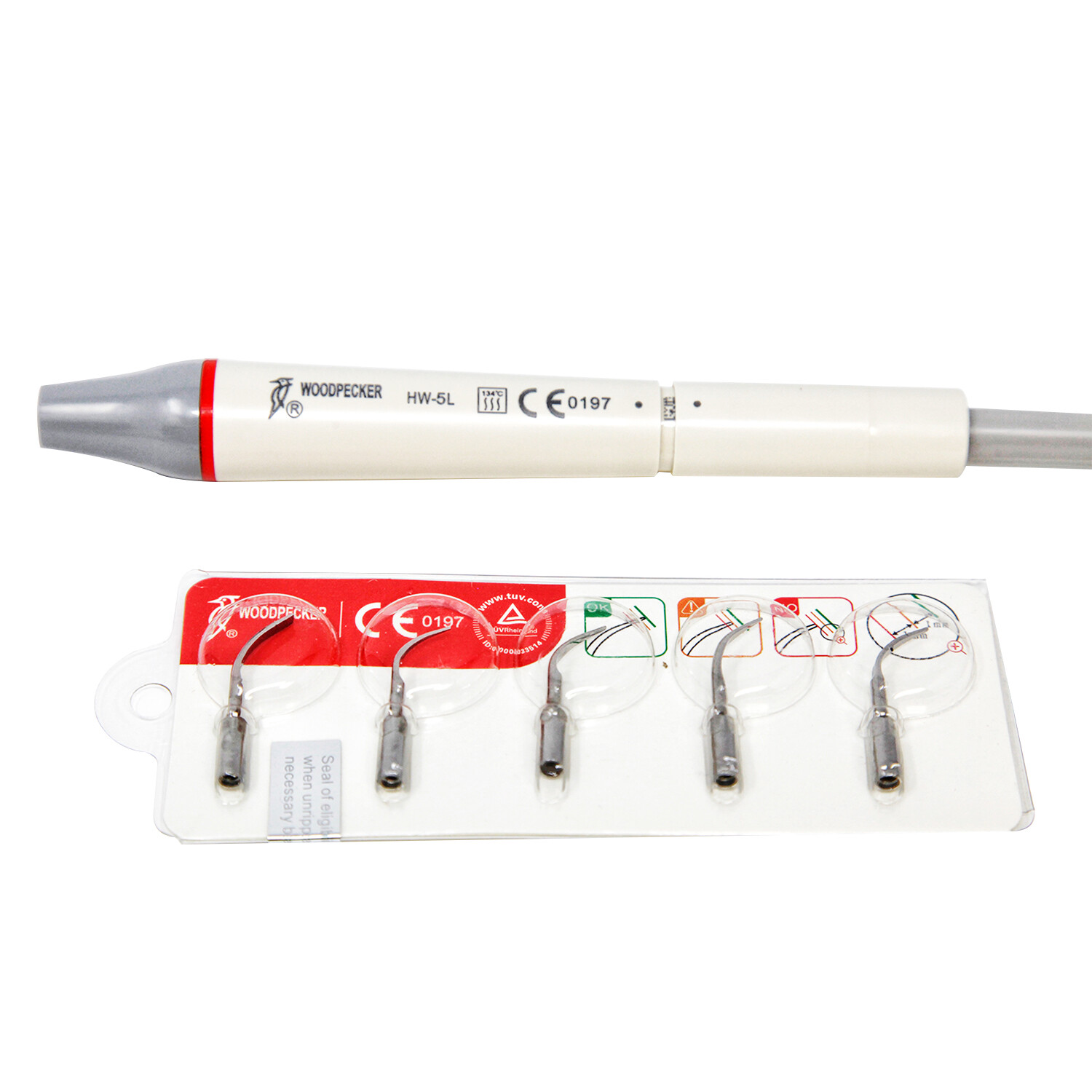 Original Woodpecker UDS-E LED Dental Ultrasonic Piezo Scaler Handpiece 110V