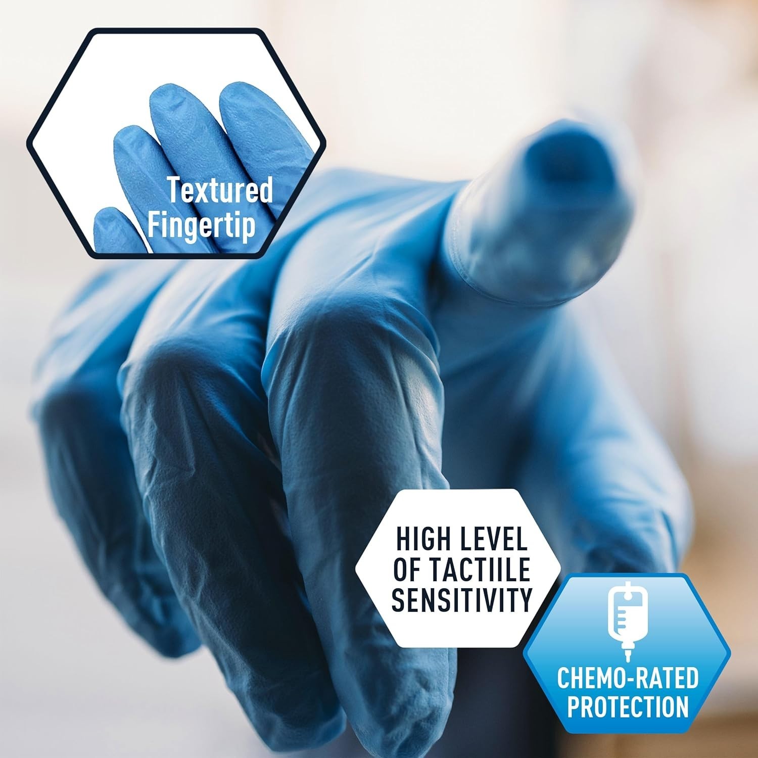 MED PRIDE Nitrile Gloves 5 Mil Chemotherapy Rated – Case of 1000 (10 Boxes)