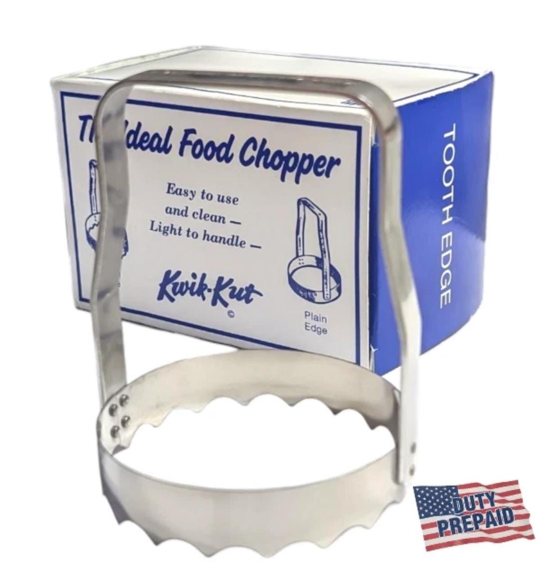 Kwik Kut TE-60 Food Chopper Tooth Edge Stainless Steel Chop Cabbage Onions Eggs