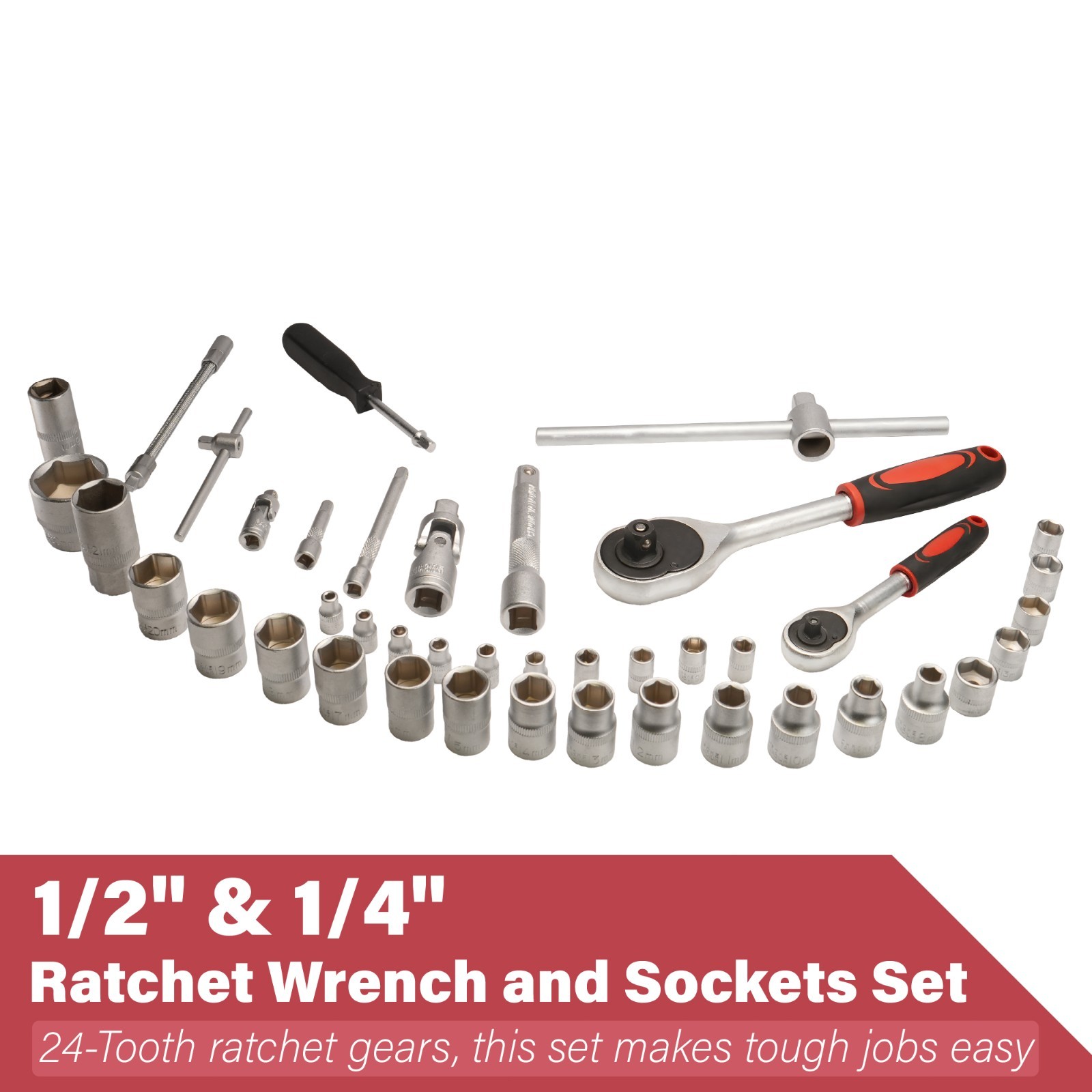 Tool Box with Tools 515 pcs Household Tool Set with Aluminum Trolley Case