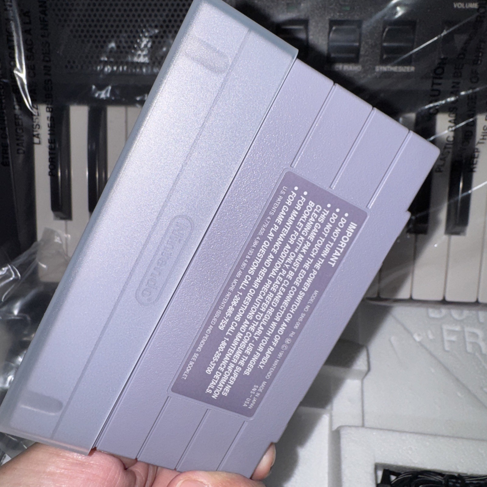 Miracle Piano Teaching System SNES keyboard and game set