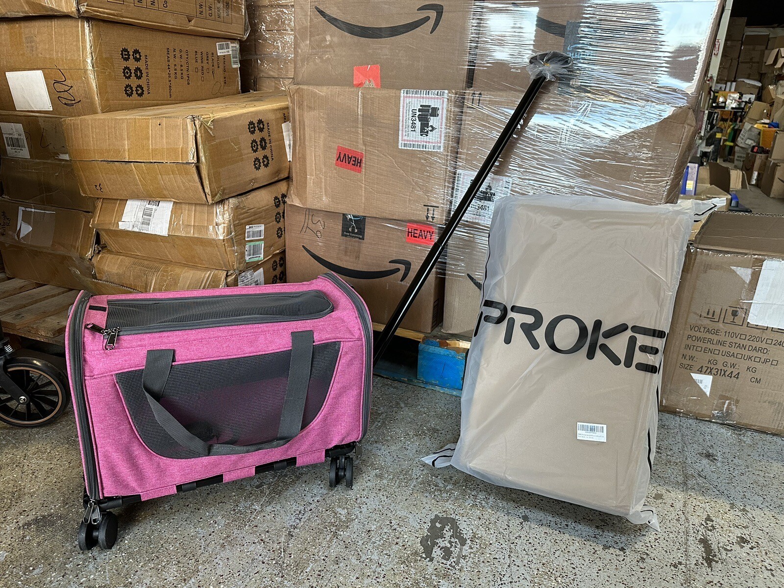 pet stroller pet bag Trolley Wheels Dog Cat Traveling Camping