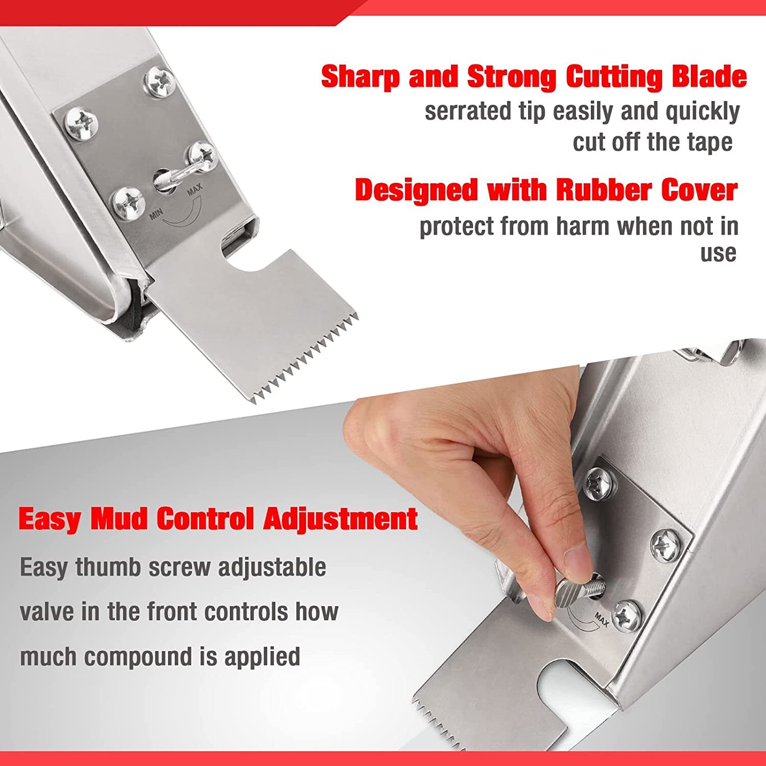 Goldblatt Banjo-Dry Tape Set Drywall Taping Tools w/10" Blue Steel Taping Knife