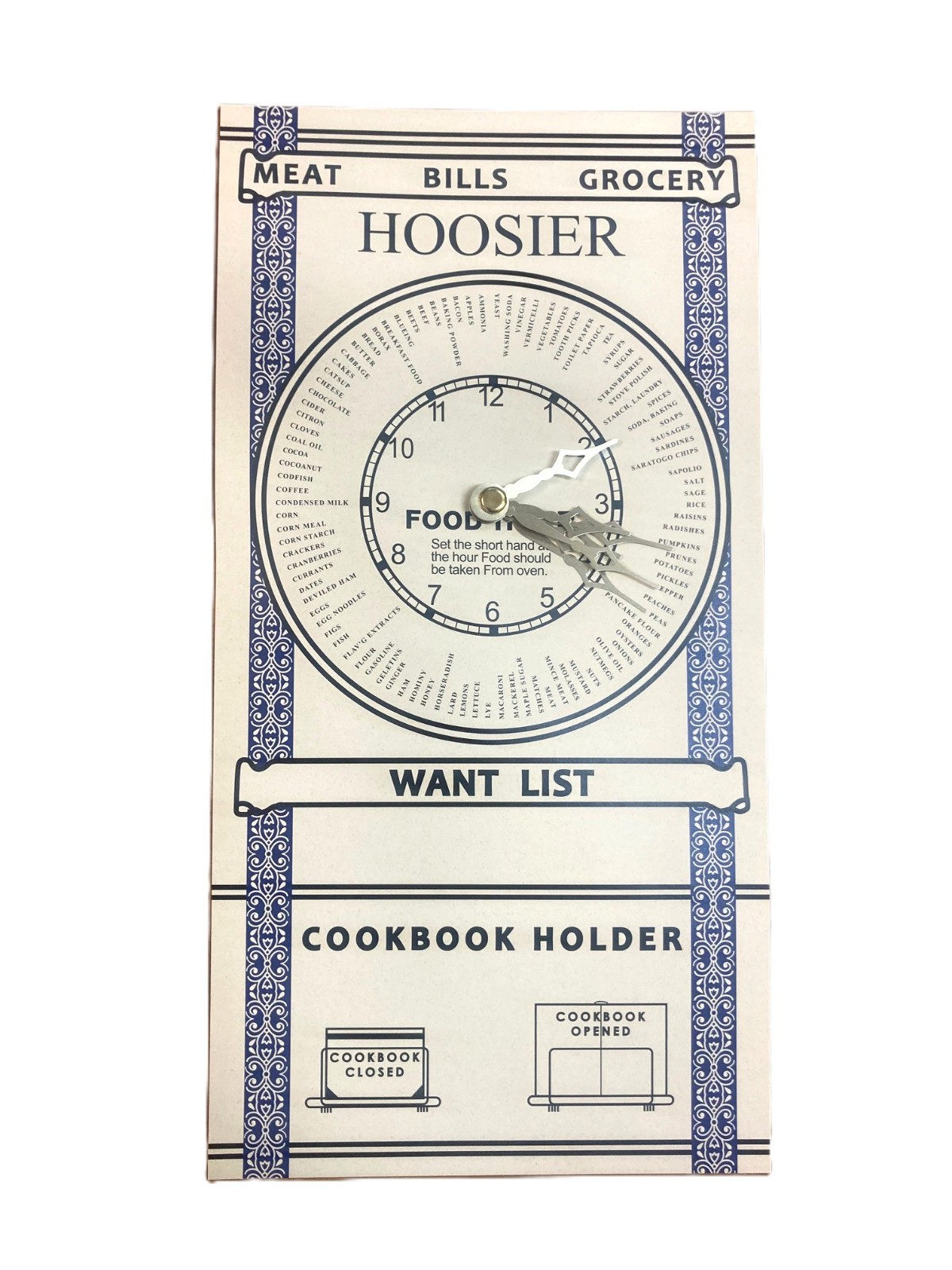 Hoosier Cabinet Door Chart Three Piece Set Flour Bin
