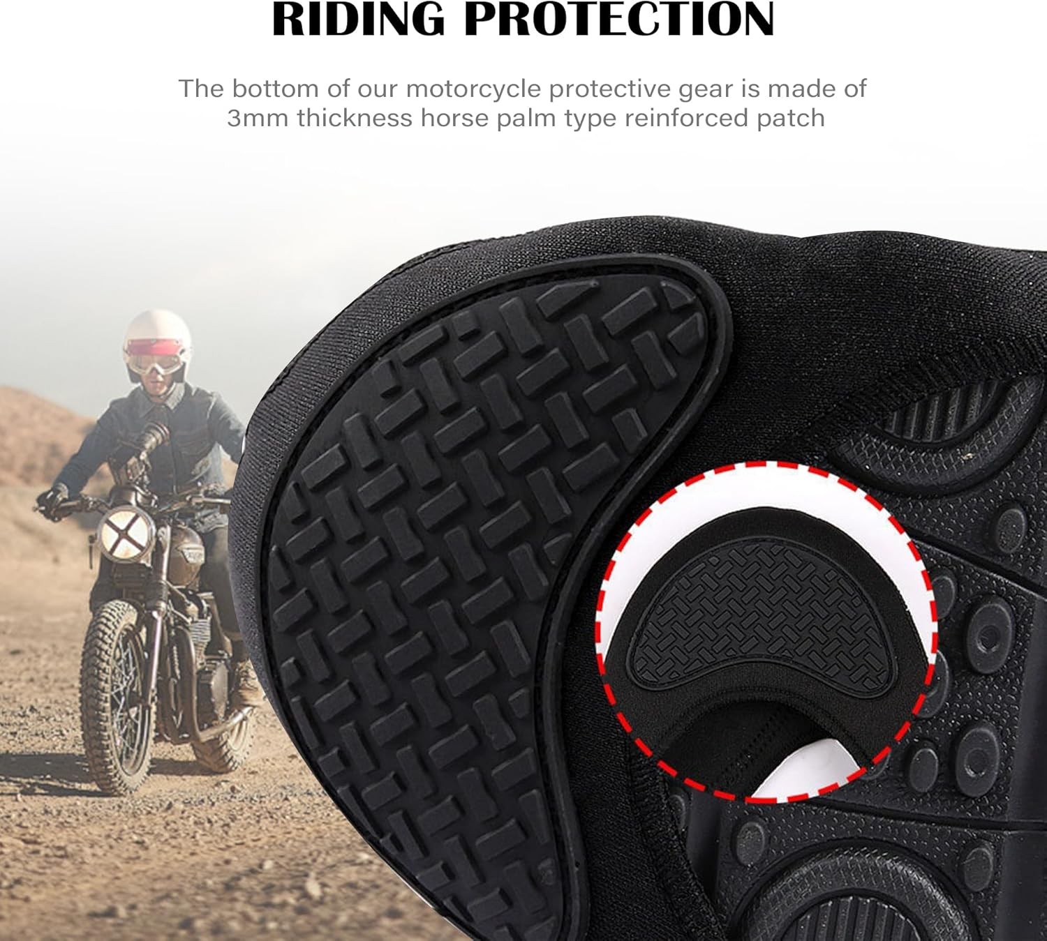 Motorcycle Shoe Protector,Anti-Slip Shifter Protector Keeps...