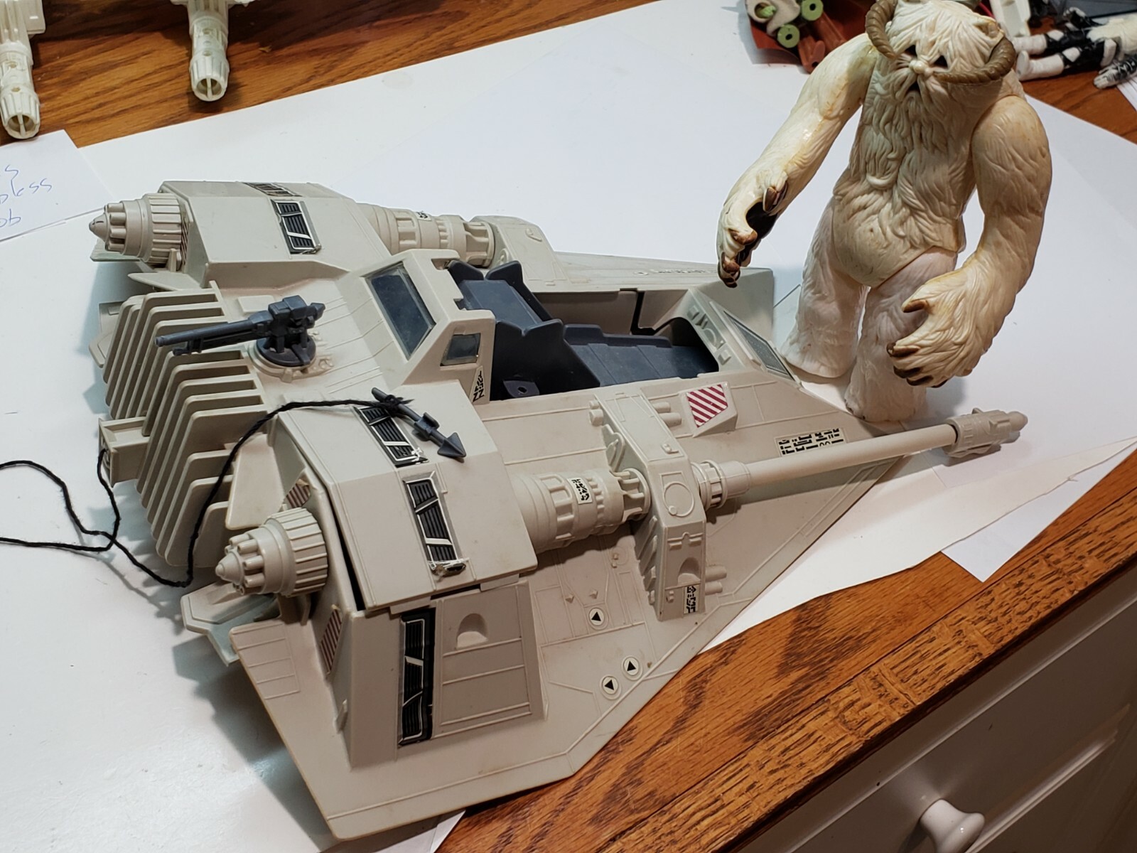 Star Wars Vintage Snowspeeder Parts Cannon Block Battery Cover Harpoon