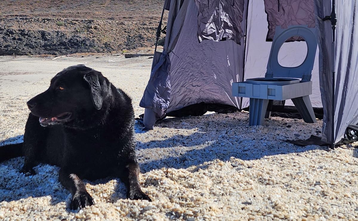 Cleanwaste GO Anywhere Portable Folding Toilet + Bonus Original Wag Bag Kit