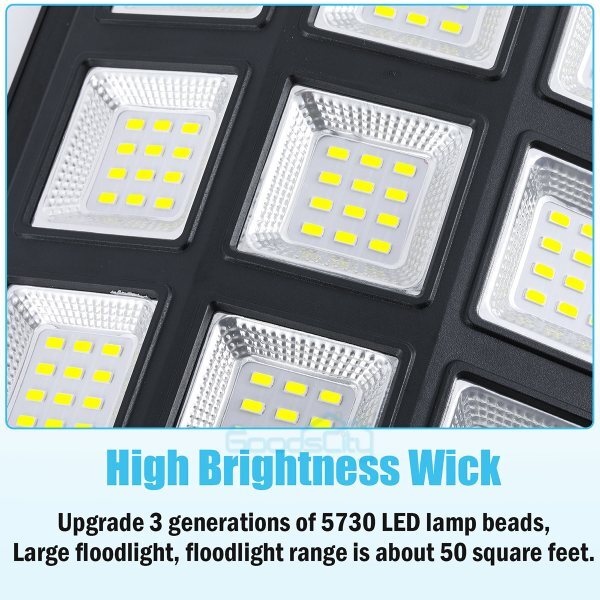 20000000LM Commercial LED Solar Street Light Outdoor Dusk to Dawn Road Area Lamp