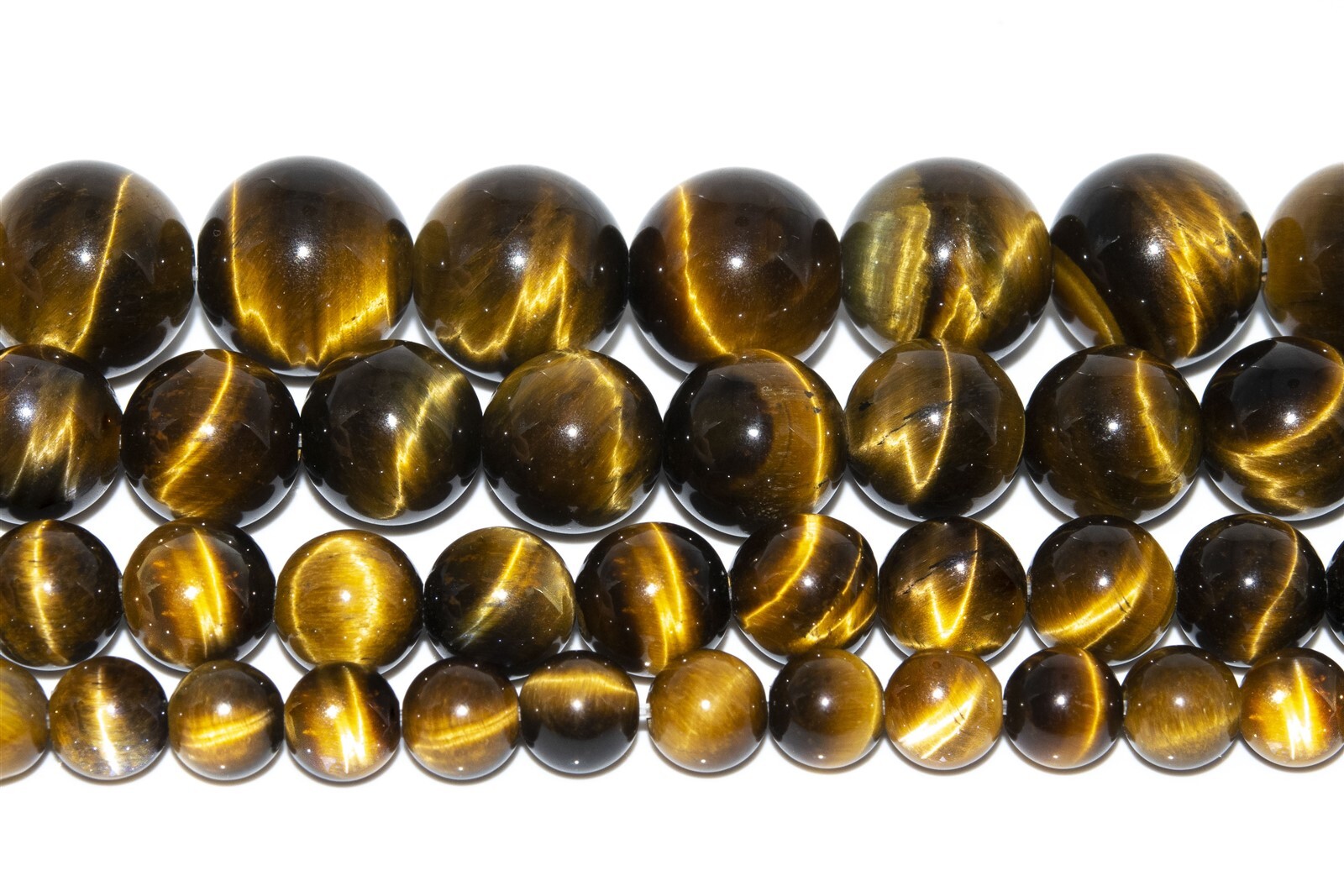 Natural Yellow Tiger Eye Beads Grade AAA Round Loose Beads 4-5/6/8/10/12/15-16MM