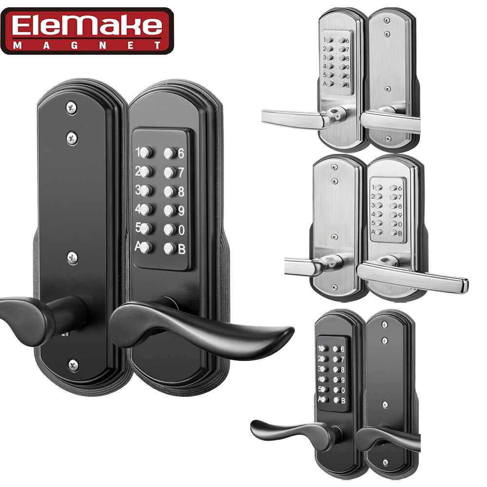 Keyless Entry Keypad Door Lock Mechanical With Keypad&Handle Stainless Steel 304