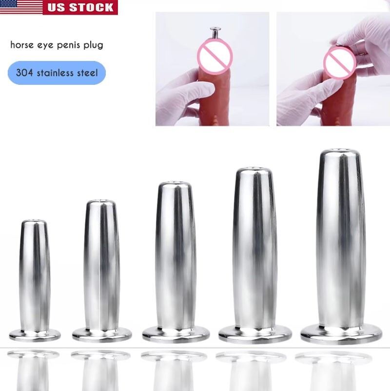 Stainless Steel Dilator Sounding Urethral Stretching Penis Hollow Training Plug