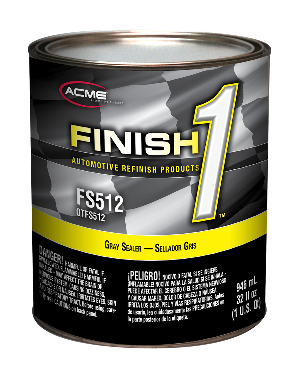 Acme Finish 1 FS512-4 4.1 VOC Gray Enamel Sealer Undercoat (Quart)