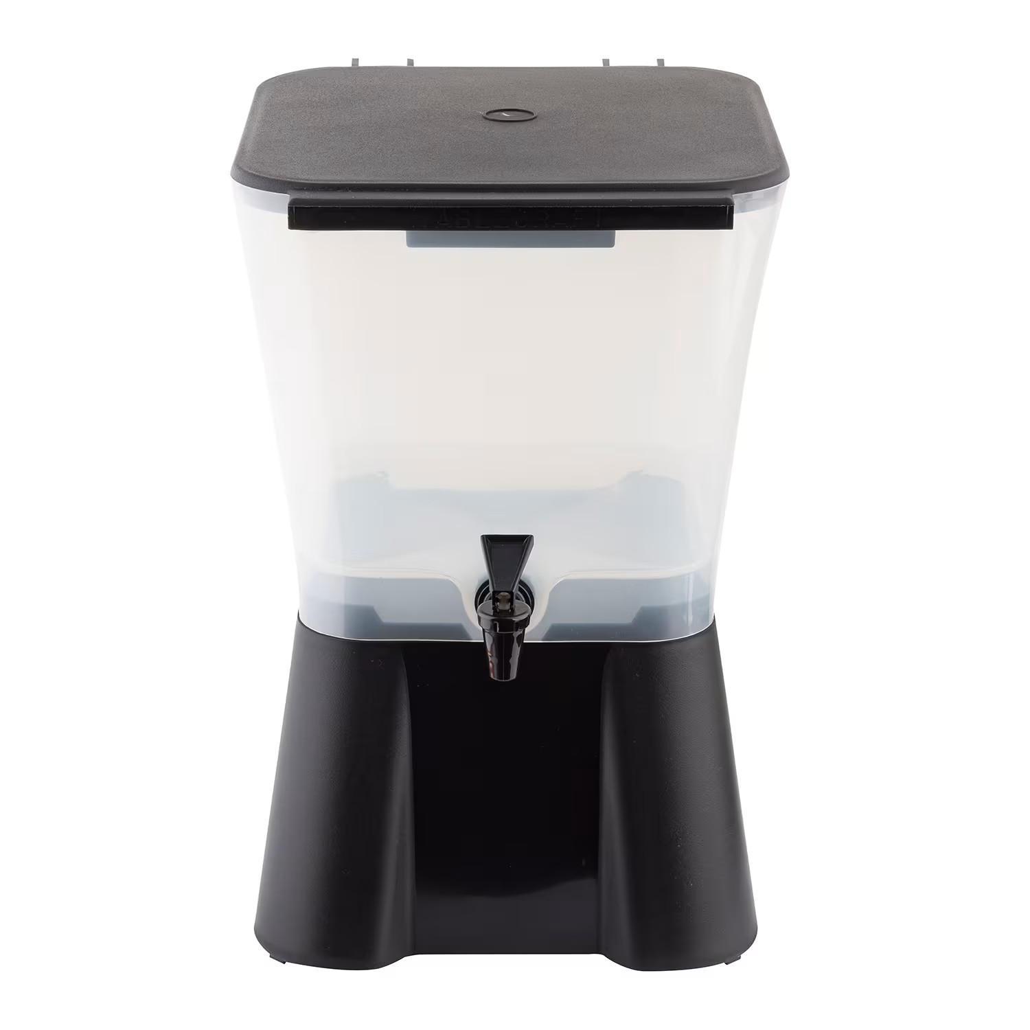 TableCraft 953 3 Gallon Black & White Plastic Beverage Dispenser