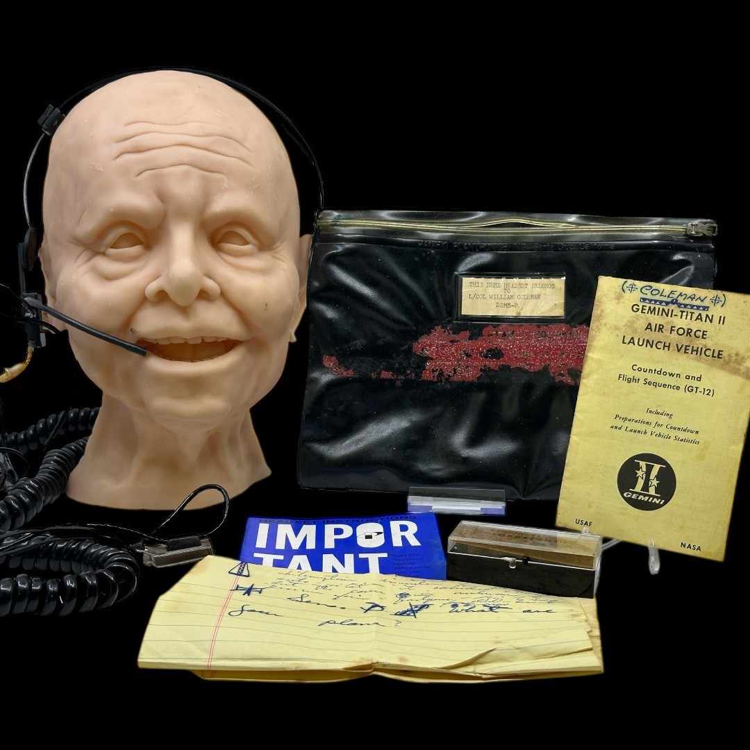 NASA Gemini Titan II Communications Headset USAF Plantronics William Coleman