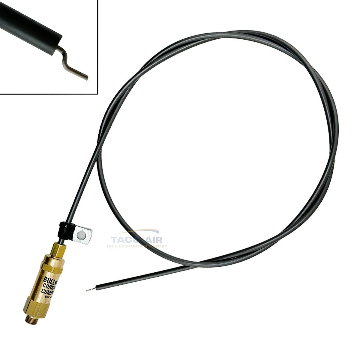 Throttle Control Cable For Gas Air Compressor 24" Bullwhip Valve