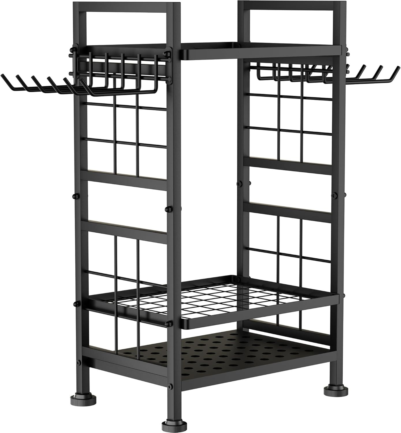 3 Tier Garden Tool Organizer, Garage Storage and Organization, Metal Yard Tools