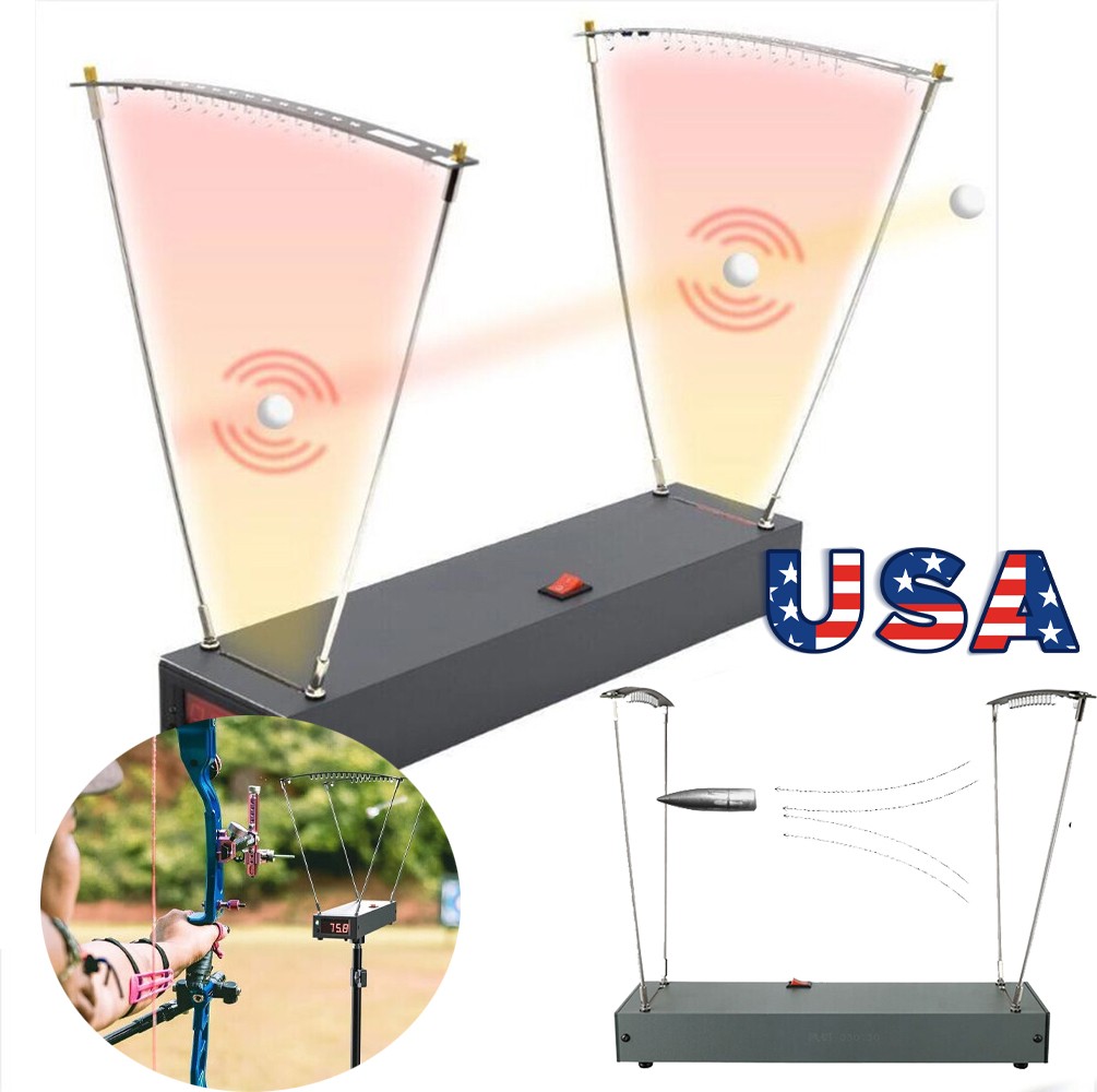Shooting Chronograph 4-6500FPS Ball Bullet Measure Bow Arrow Velocity Tester