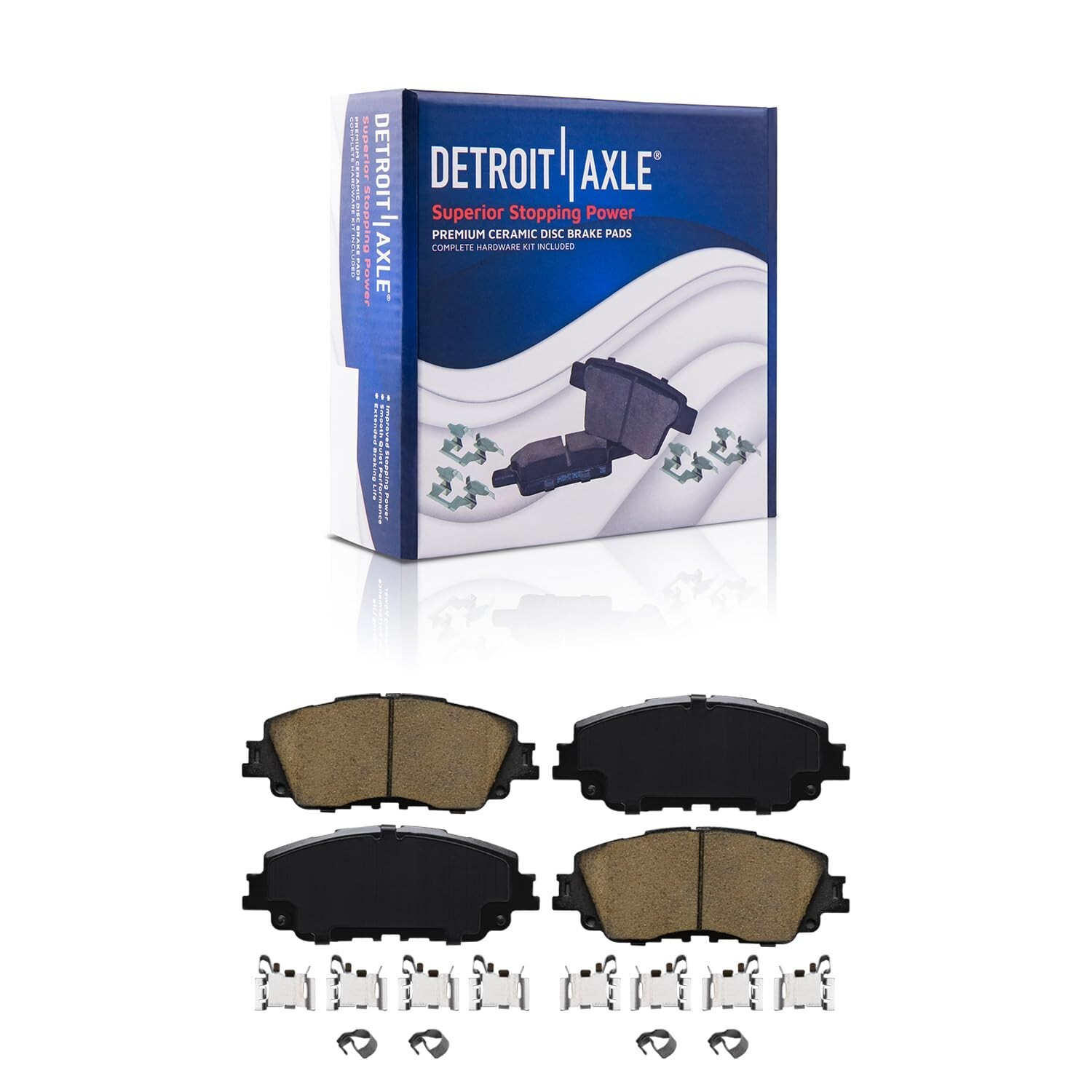 4pc Front & Rear Ceramic Brake Pads for Toyota Rav4 Venza C-HR Lexus ES250 UX200