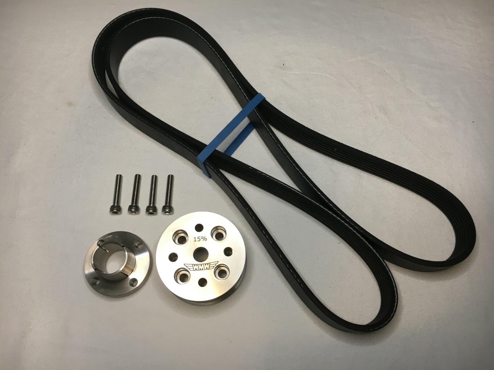 WMW 15% Supercharger Reduction Pulley & Belt for R53 02-06 MINI Cooper S and R52