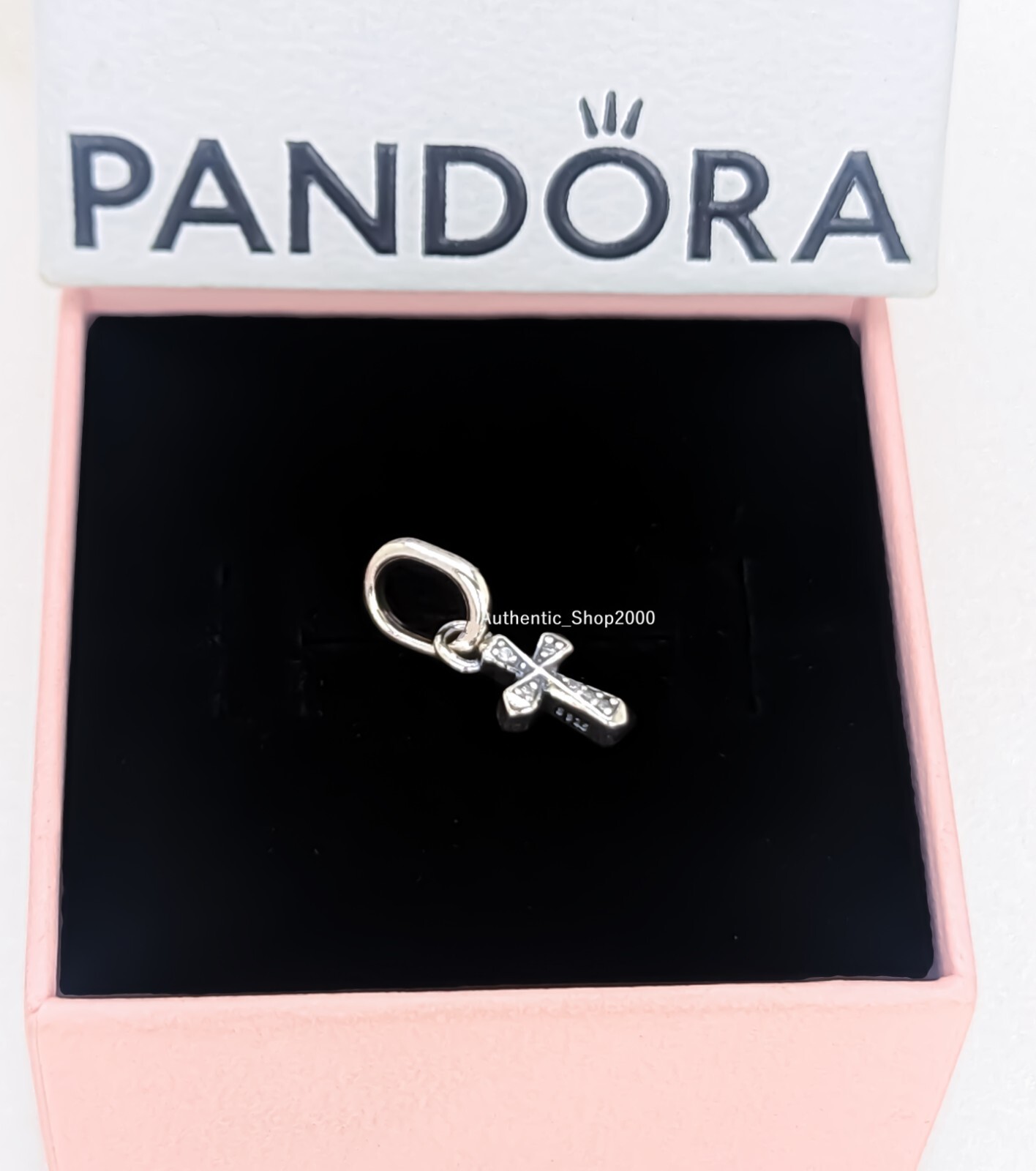 New 100% Authentic PANDORA ME 925 Silver Sparkling Cross Mini Charm 793044C01