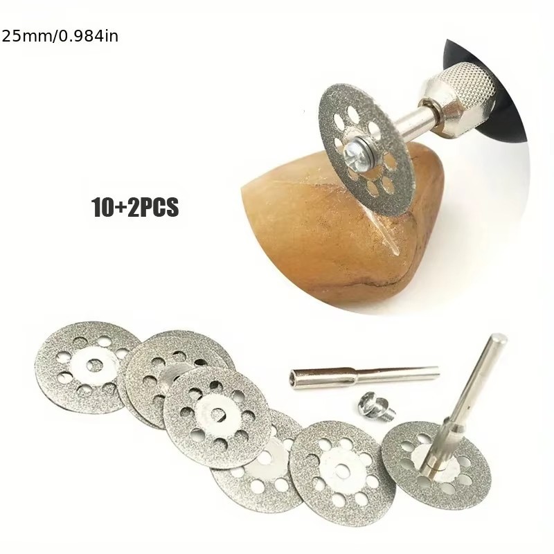 12 Diamond Cutting Wheels For Dremel Rotary Tool Die Grinder Metal Cut Off Disc