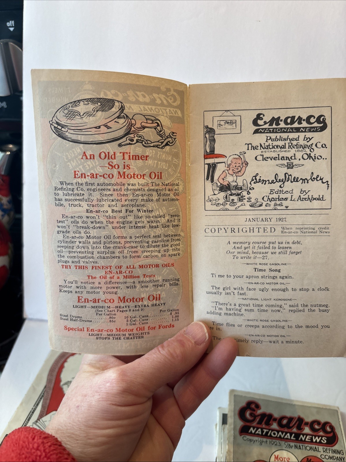 Ten Vintage En-ar-co National News Pamphlets. 1922-1924 Enarco