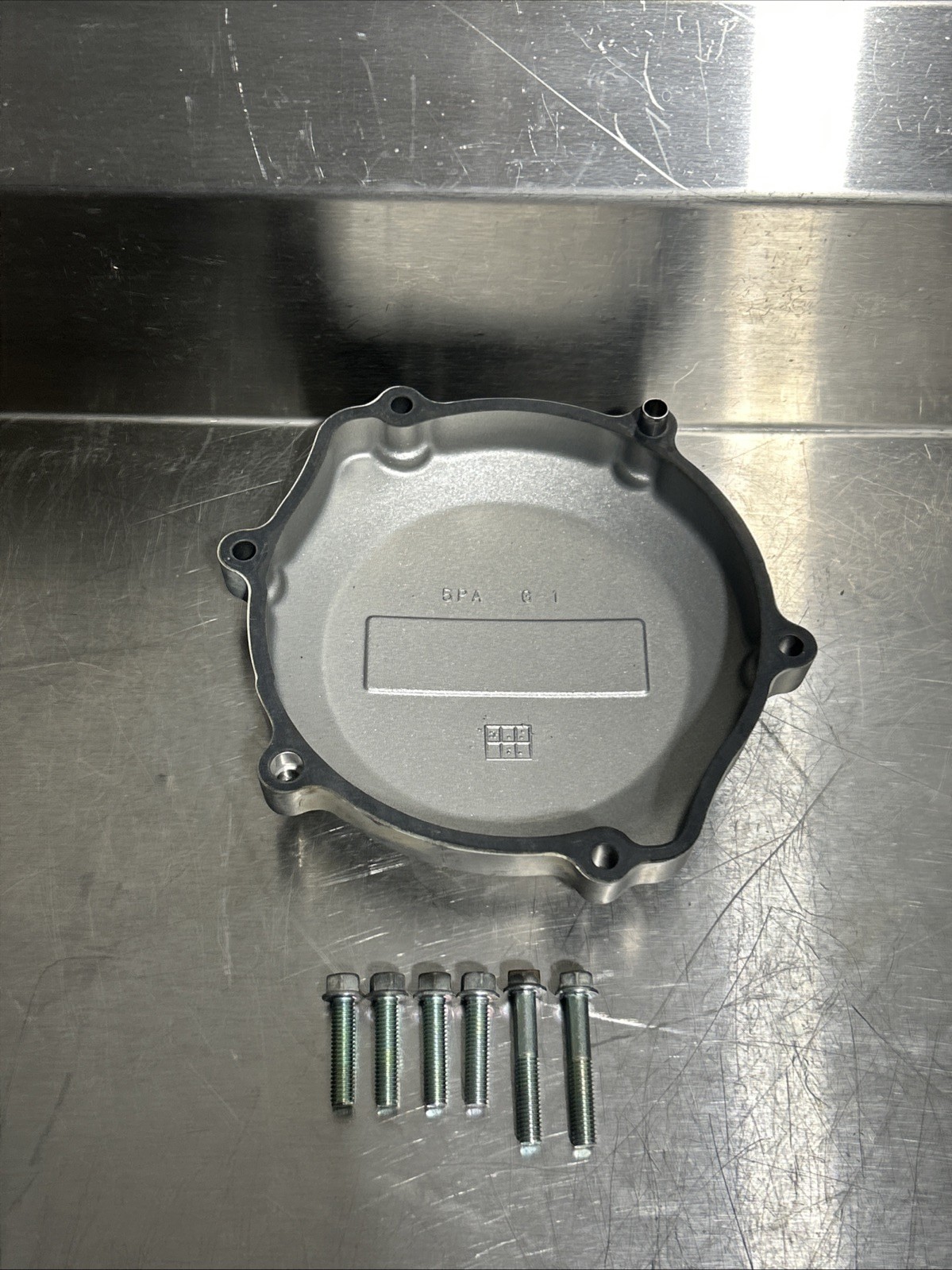 2018 18 - 23 Yamaha YZ 65 GENUINE OEM OUTTER Clutch Cover WITH BOLTS GOOD USED