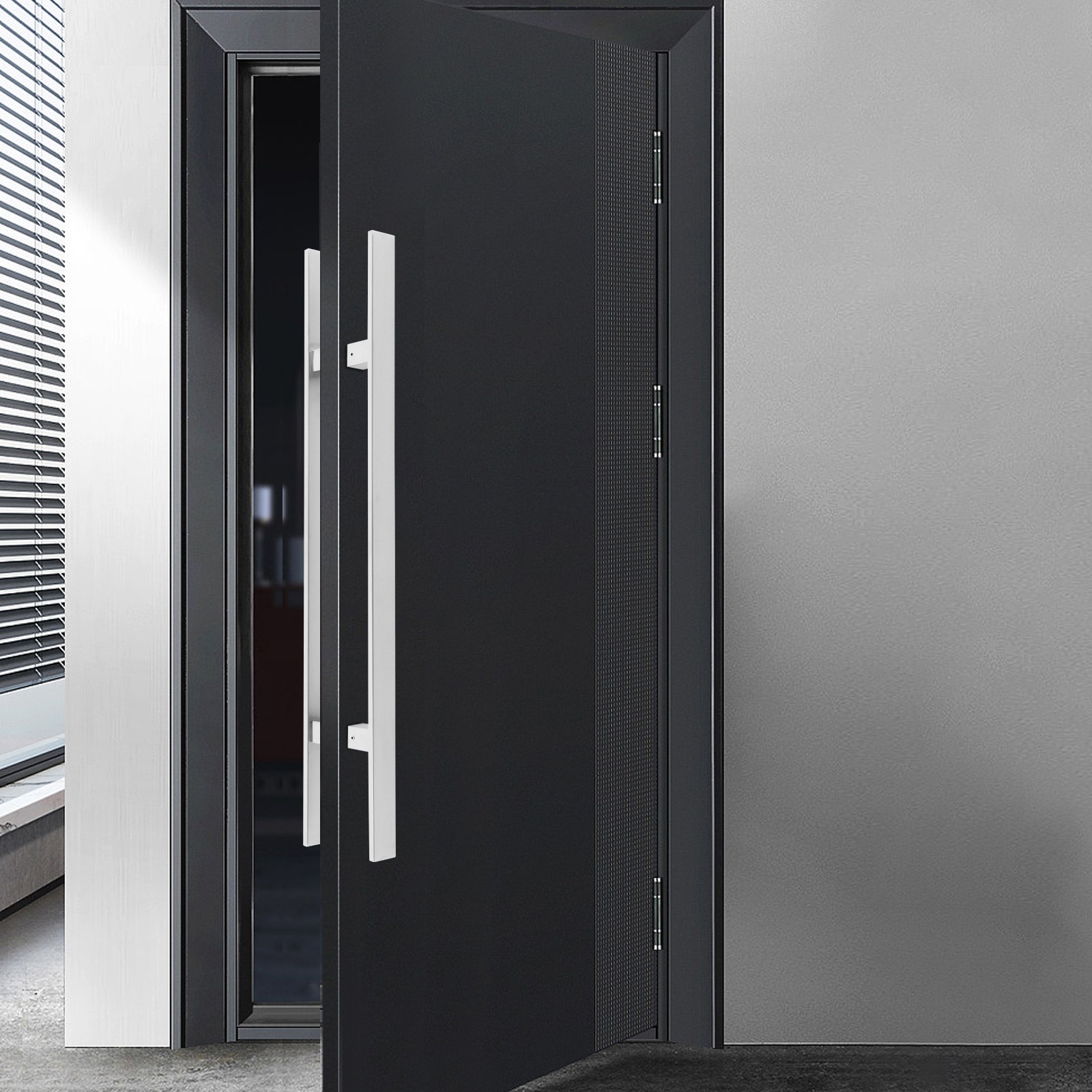 Dual Sided Push Pull Door Handle H-Shaped Handle Sliding Door Handle Stainless