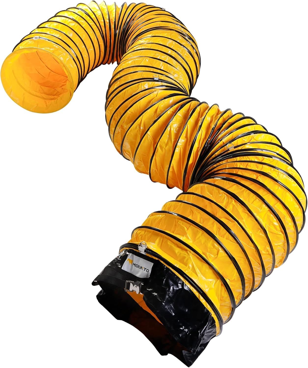 MOUNTO 25FT 8 Inch Flexible Duct Hose PVC Ventilation Ducting Exhaust Fan HVAC H