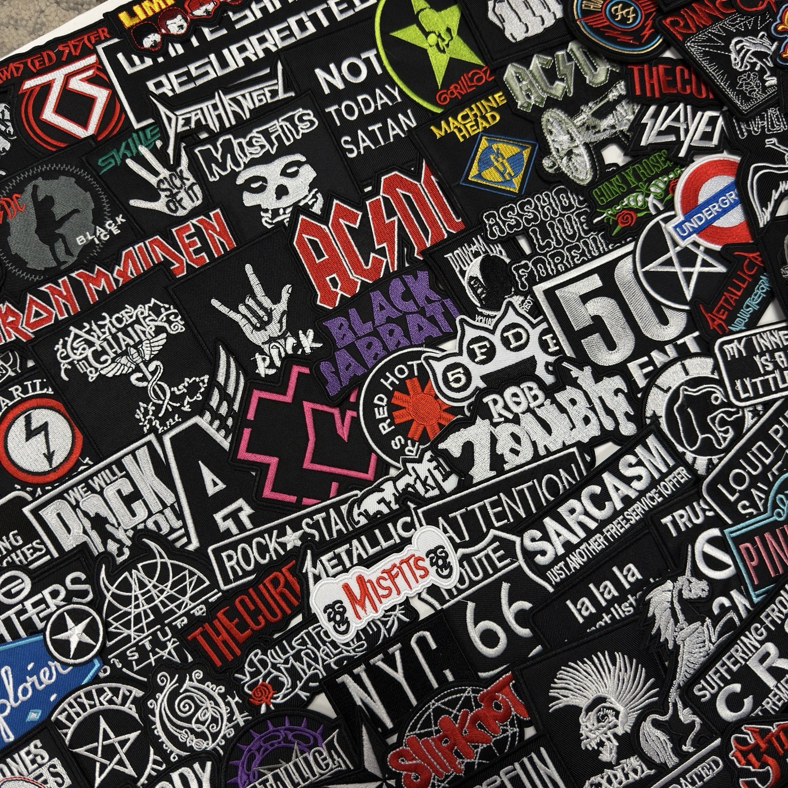 Rock Band Music Punk Heavy Metal Iron-On Embroidery Applique Patch Random Lots