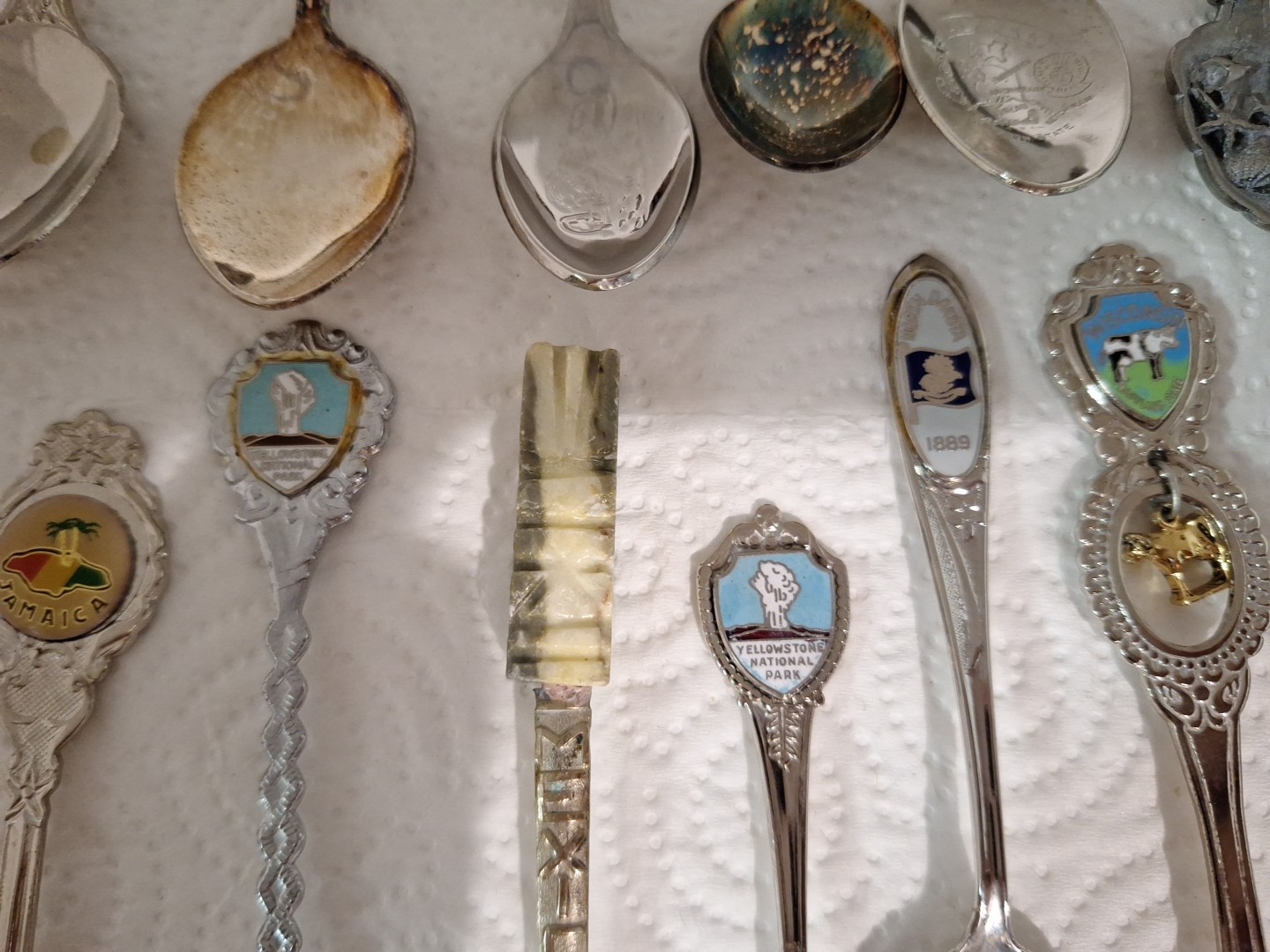 20 Souvenir Small Spoons, Vintage.