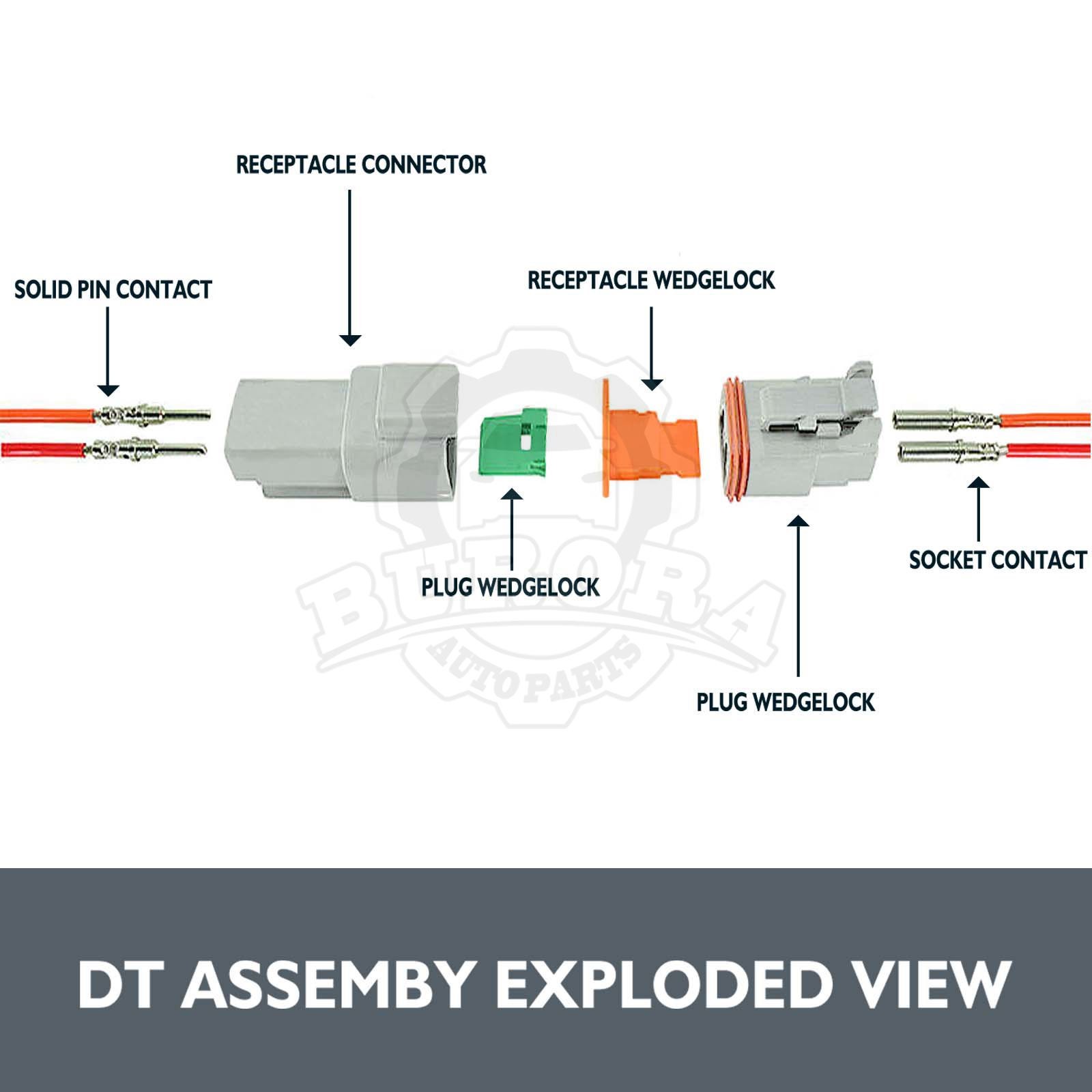 1650PCS Genuine Deutsch Connector Kit Stamped Contacts For 14,16,18,20 GA.WIRE