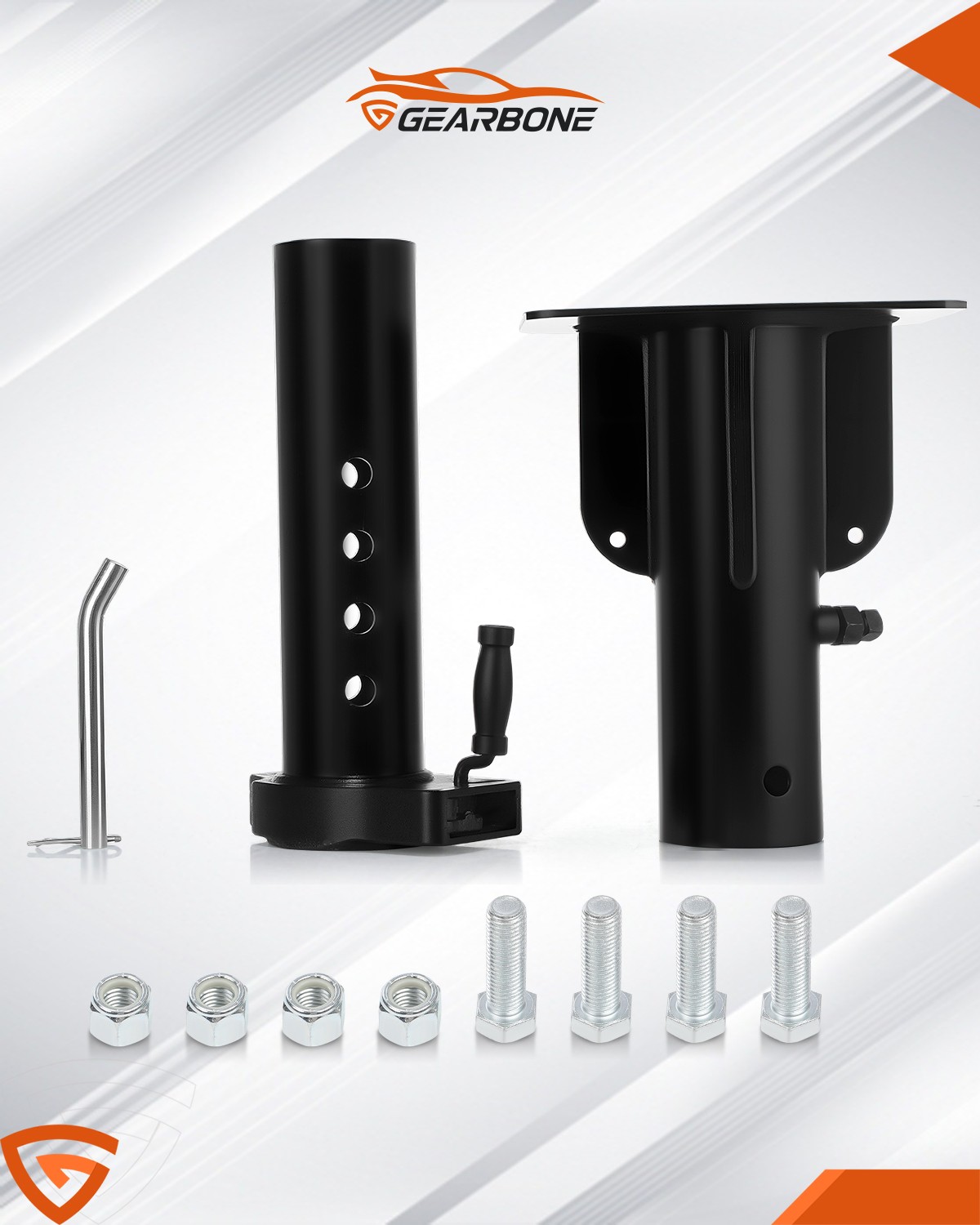 For Camper RV Trailer 12"-17" Fifth (5th) Wheel to Gooseneck Adapter Hitch