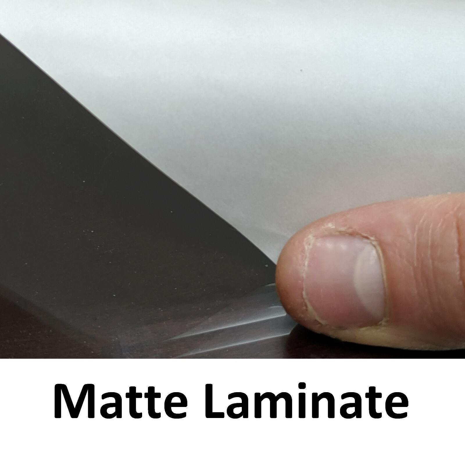 3.0 mil Matte Clear Vinyl Cold Pressure-Sensitive Laminate Self-Adhesive UV 4-YR