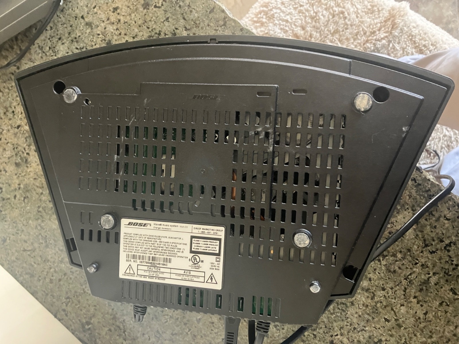 Bose Wave Music System CD AM/FM Radio AWRCC1 + 3 Disc Parts Repair not working