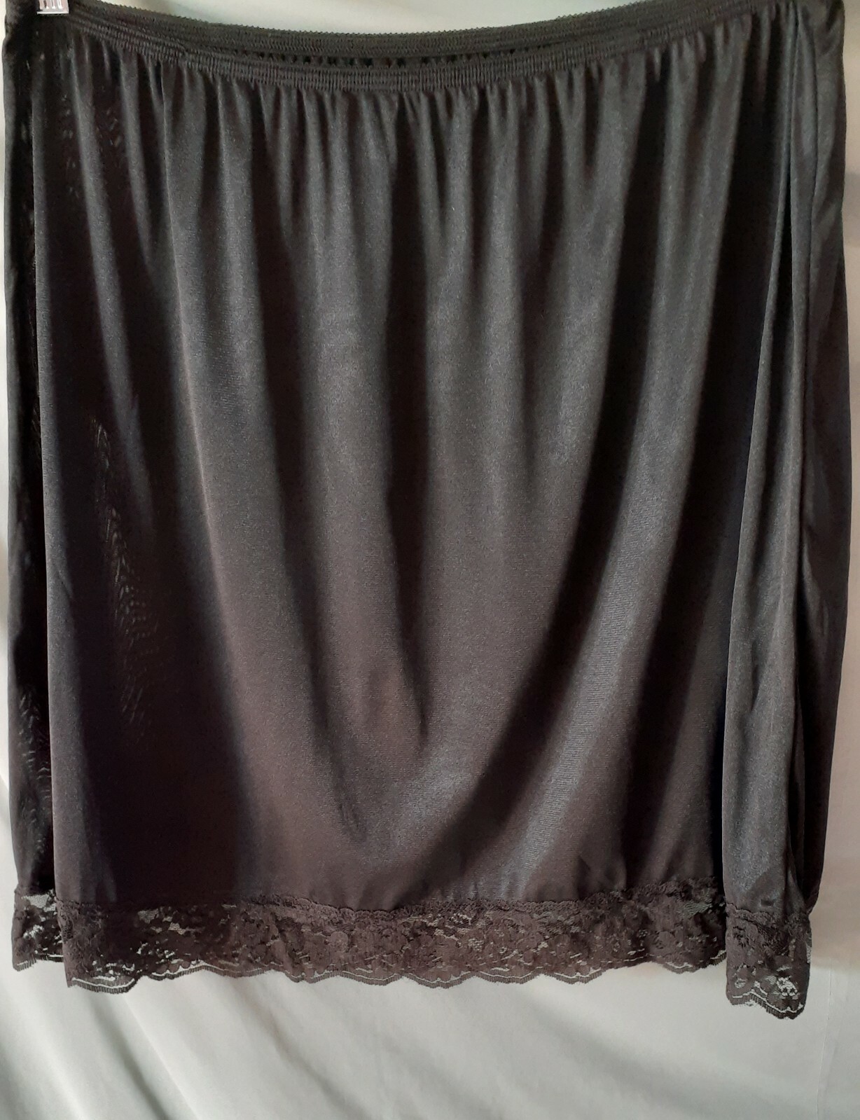 WONDERMAID Black Half Slip 20" Long Plus 3X 36 to 46" WAIST