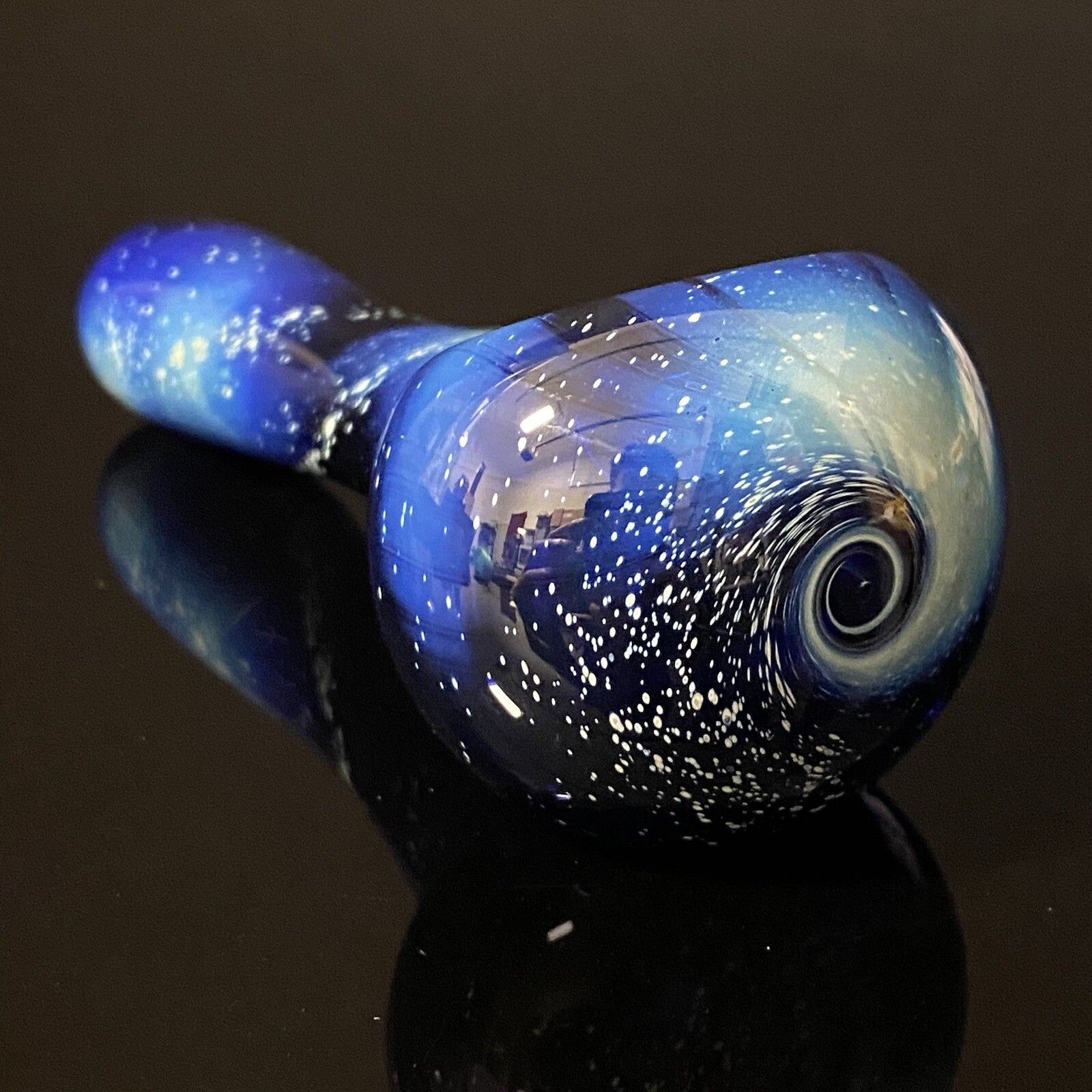 USA - 4.5” Galaxy Blue Space Pipe Hand Pipes Glass Tobacco