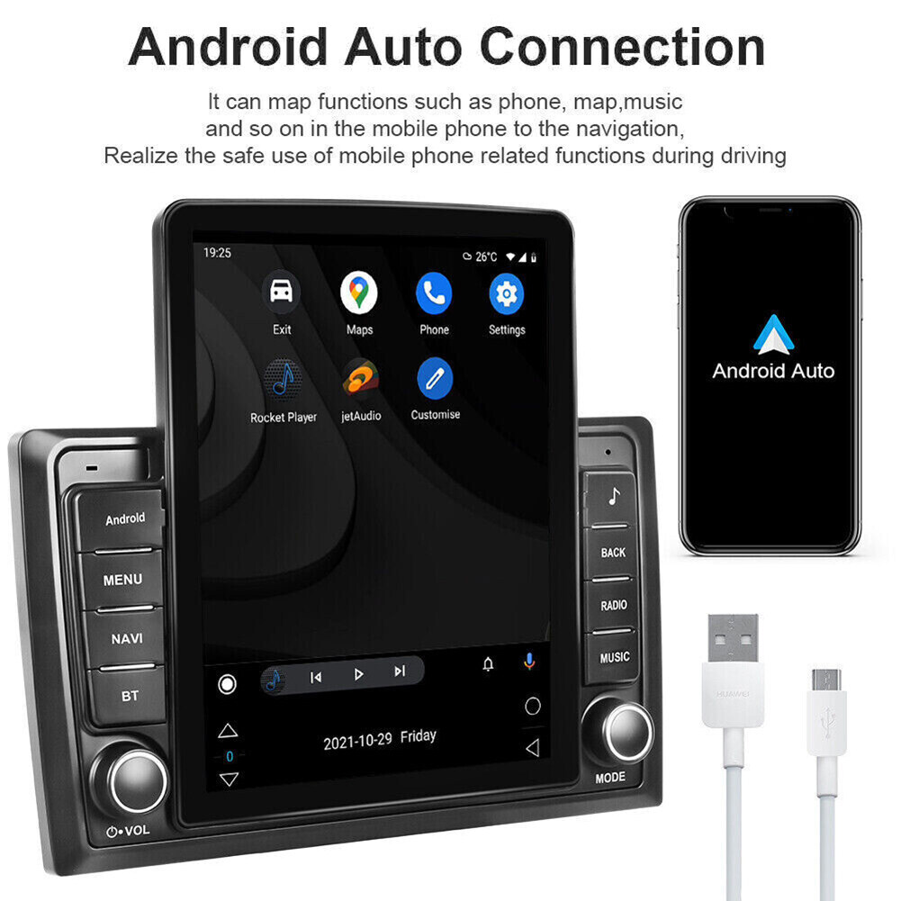 9.7" For Toyota Camry 2007-2011 Android CarPlay Car Stereo Radio GPS Navi