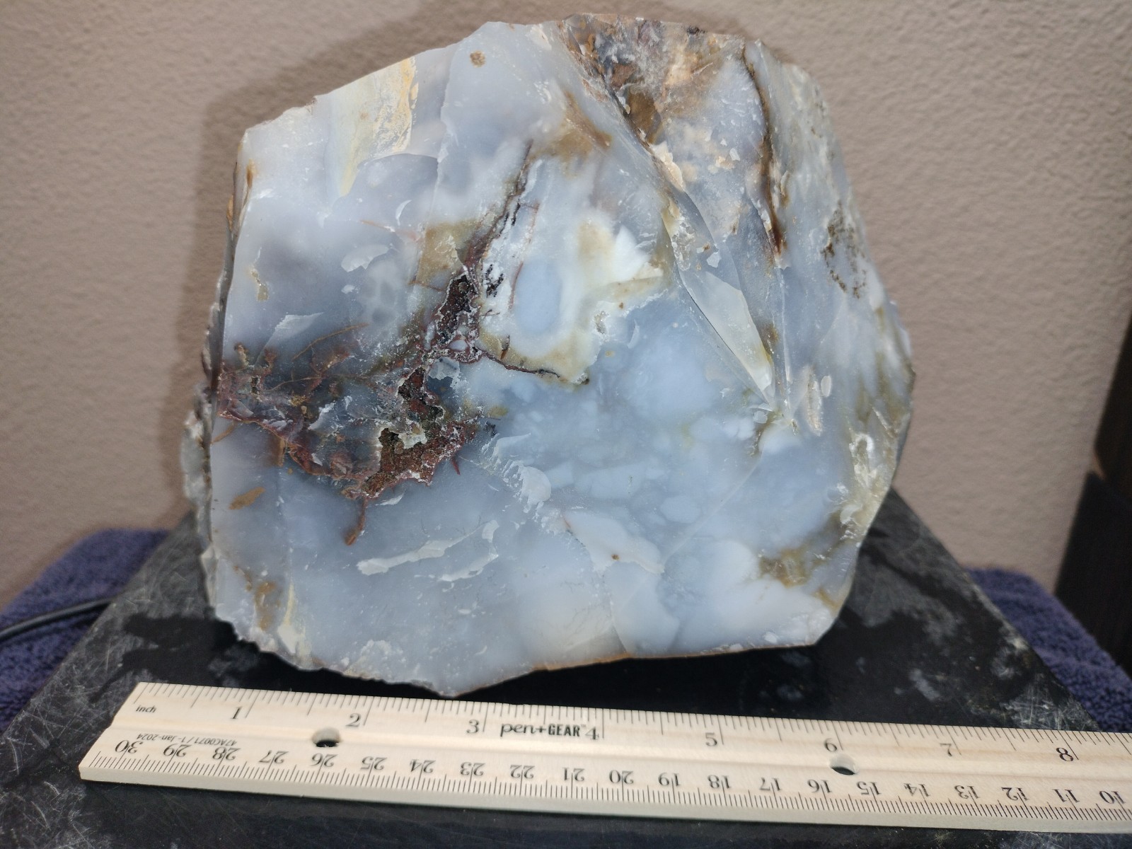 11.7LB UV Polka Dot Agate Rough From Ashwood, OR USA Cabochon/Slab  Stock #25