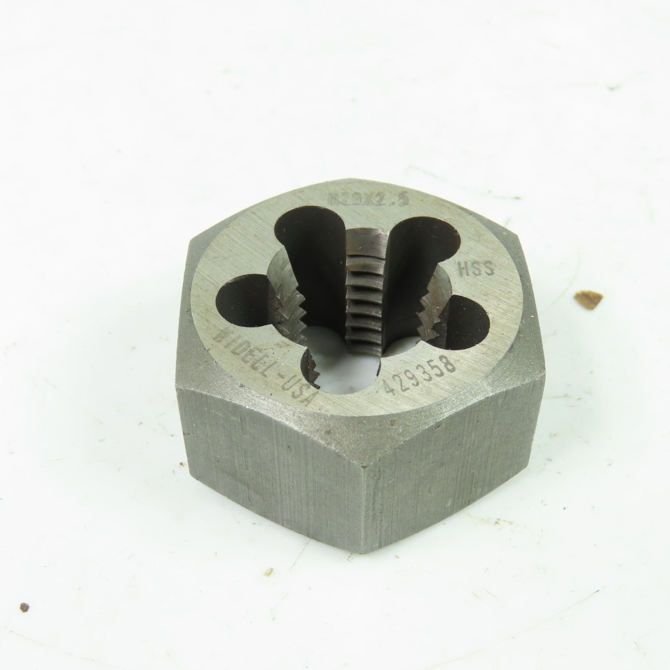 Widell M20 x 2.5 HSS Hexagon Rethreading Die 429358
