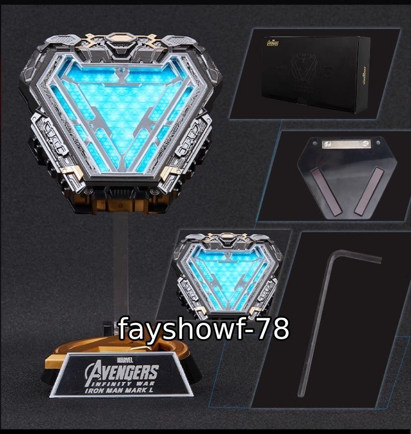 NEW Iron Man Cosplay Arc Reactor MK50 Mark50 Wearable 1/1 LED Prop Replica Gifts