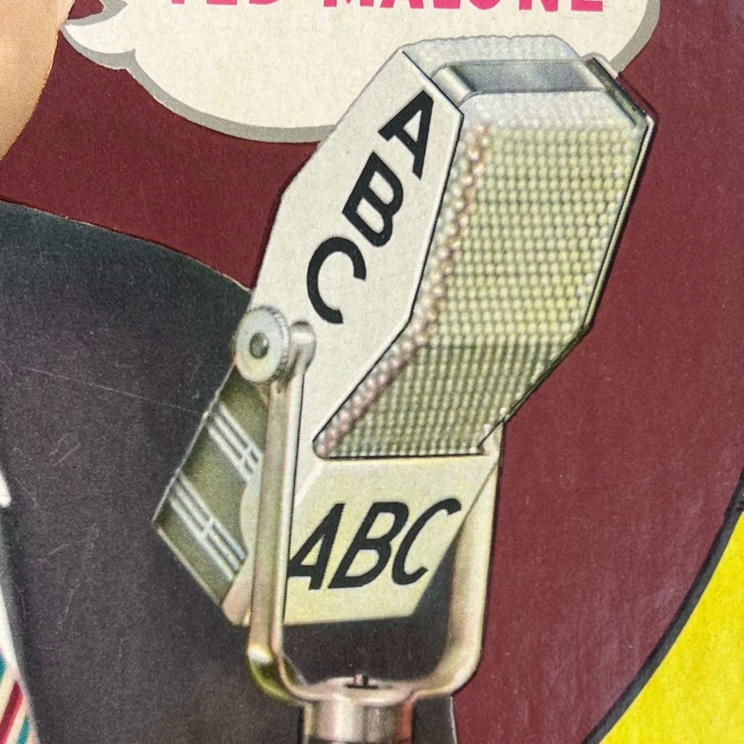 1940s Westinghouse Lamps Vintage Advertising Sign 11" Ted Malone ABC Radio