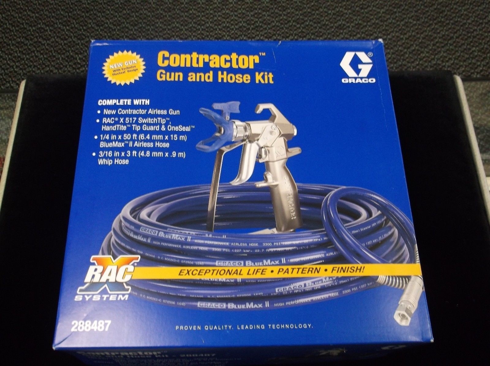 Graco Airless Paint Gun 288487 RACX Hose Kit + Whip Hose & Tip FREE SHIPPING