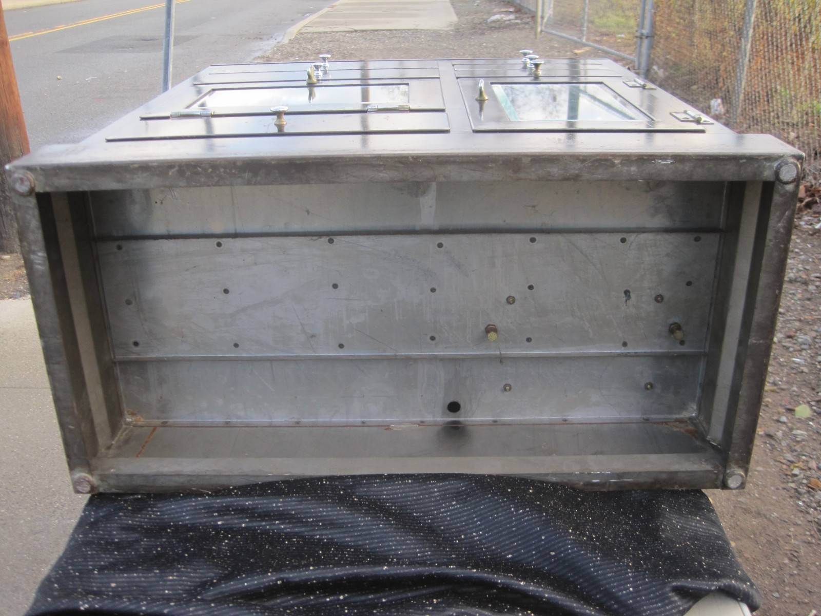 Antique Medical Podiatry Dental Metal Glass Cabinet w/ Bottles Electric Bosworth