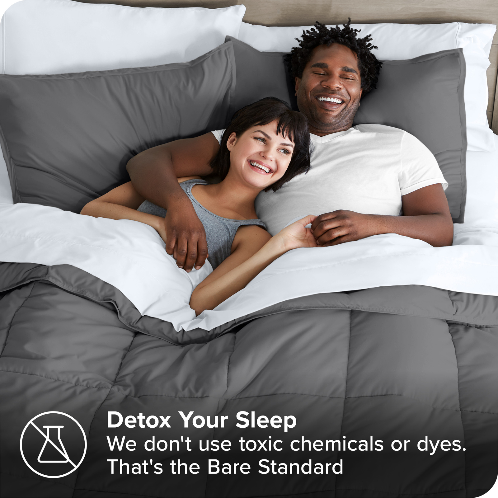 Twin XL 5-Piece Bed-in-a-Bag, Twin XL Comforter and Sheet Set with Sham