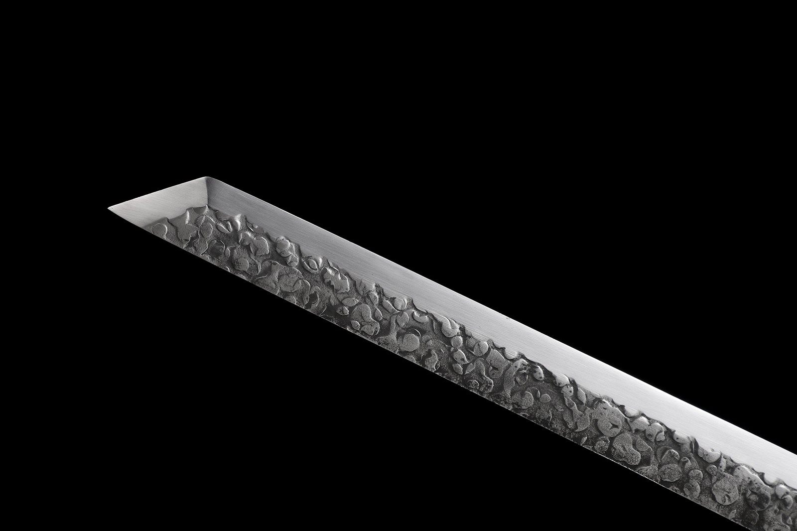 Full Tang 9260 Spring Steel Black Dragon Ninja Sword Japanese Straight Ninjato