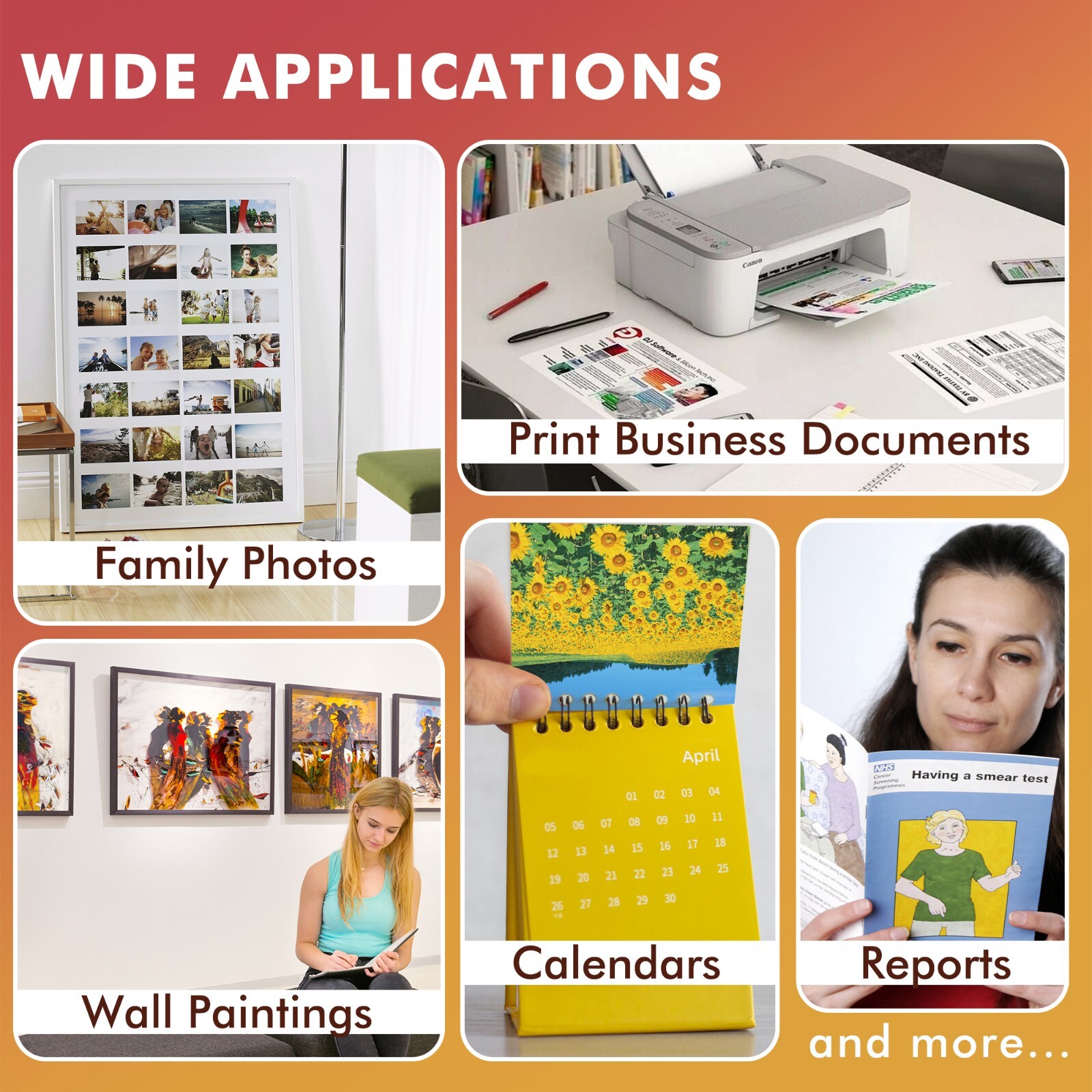 Lot Koala Double Sided Matte Photo Paper 8.5x11 66lb 250gsm Thick Inkjet Printer