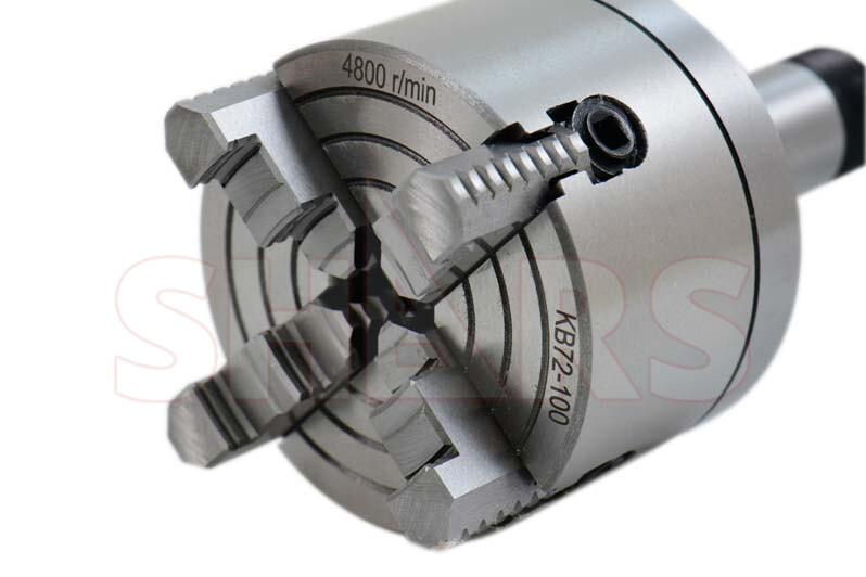 SHARS 4" 4 Jaw Independent Lathe Chuck w/ Certification 5C Shank Arbor New L[