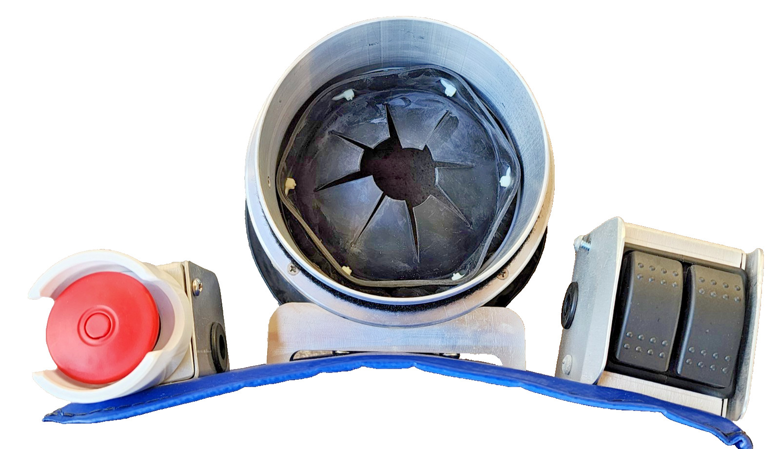 Industrial Dust Collector Systems 6'' Air Filtration Solutions Power STOP Switch