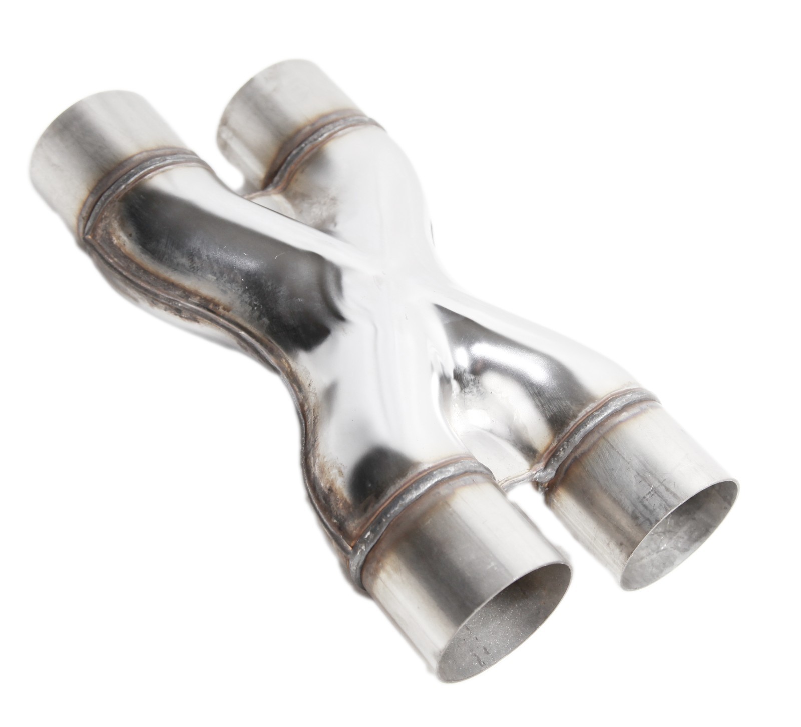 8PC 2.5"SS DIY Custom 45/90/180 Degree+47"Straight Pipe+ Crossover X- Pipe Kit